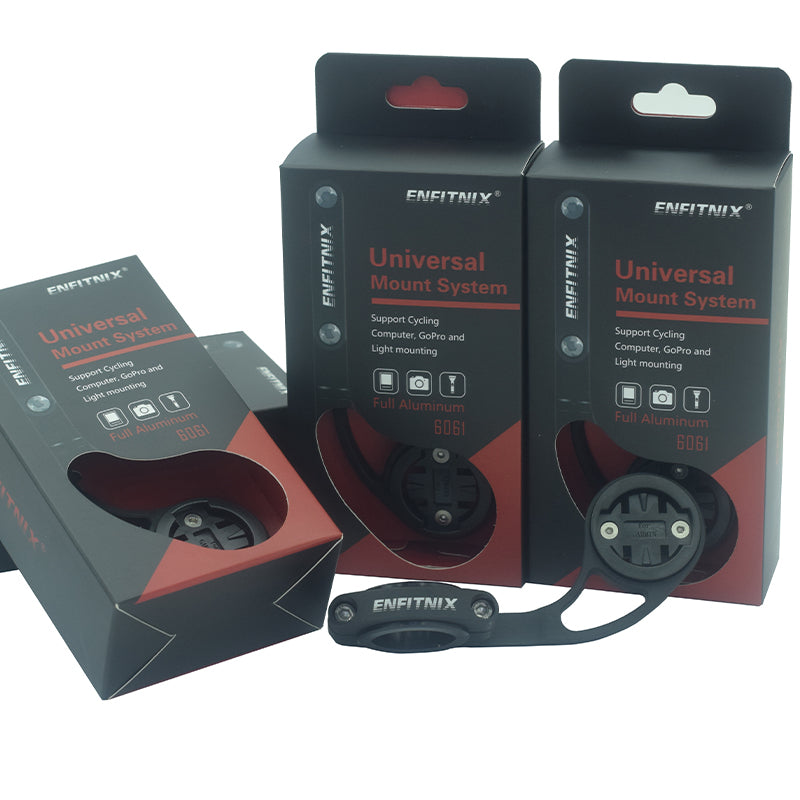 ENFITNIX Universal Mount System packaging with product on a white background