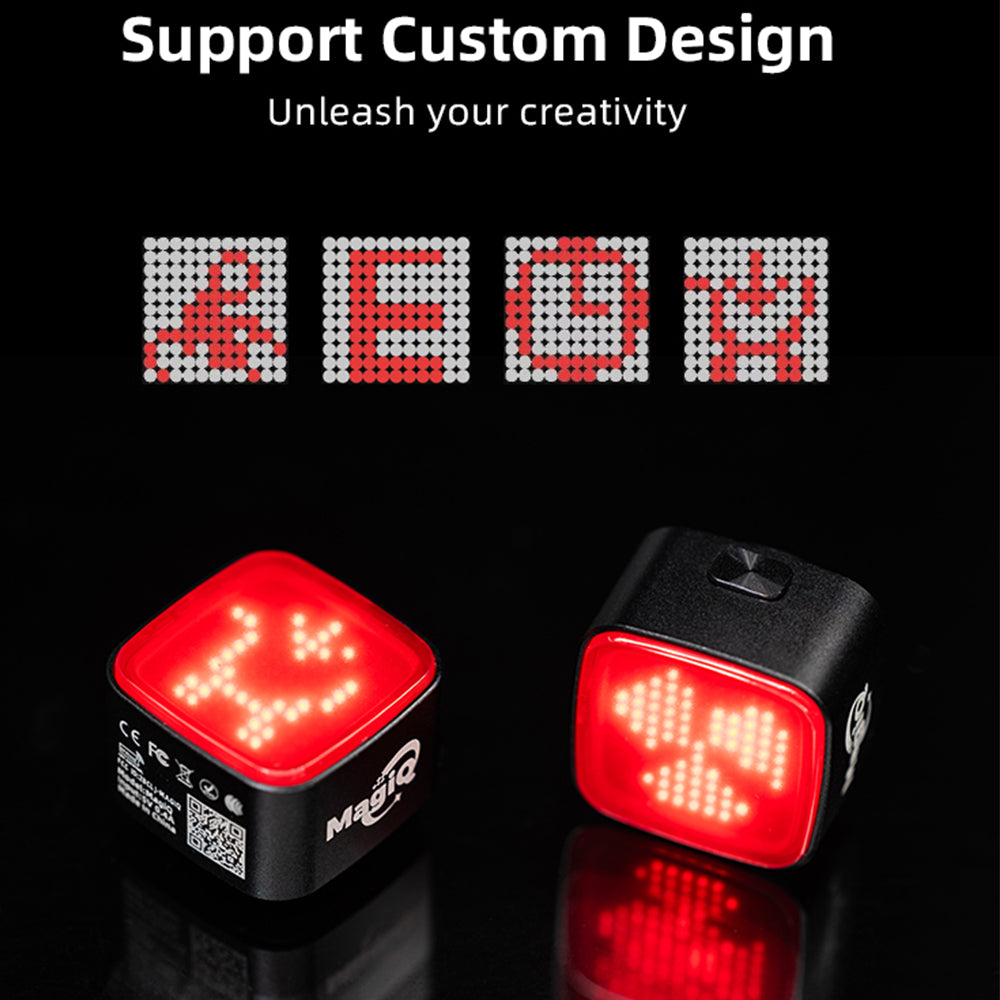 smart bike tail light that auto-activates brake lighting in darkness