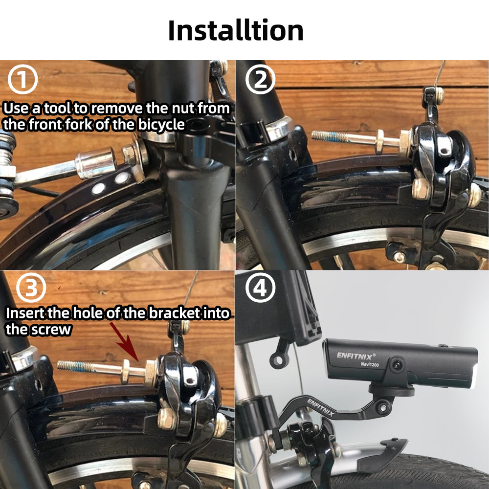 Bike Light&Folding Bike Front Fork Light Bracket
