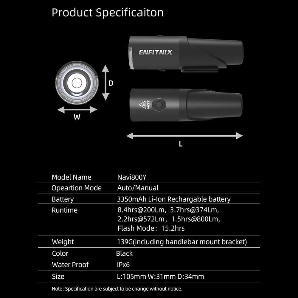 Navi800Y Smart Front Light
