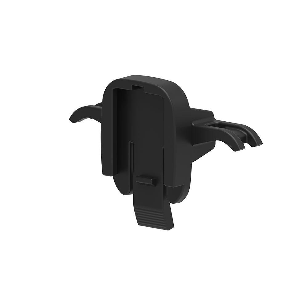 Black car phone holder on a white background