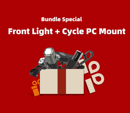 Front Light and Cycle PC Mount Bundle