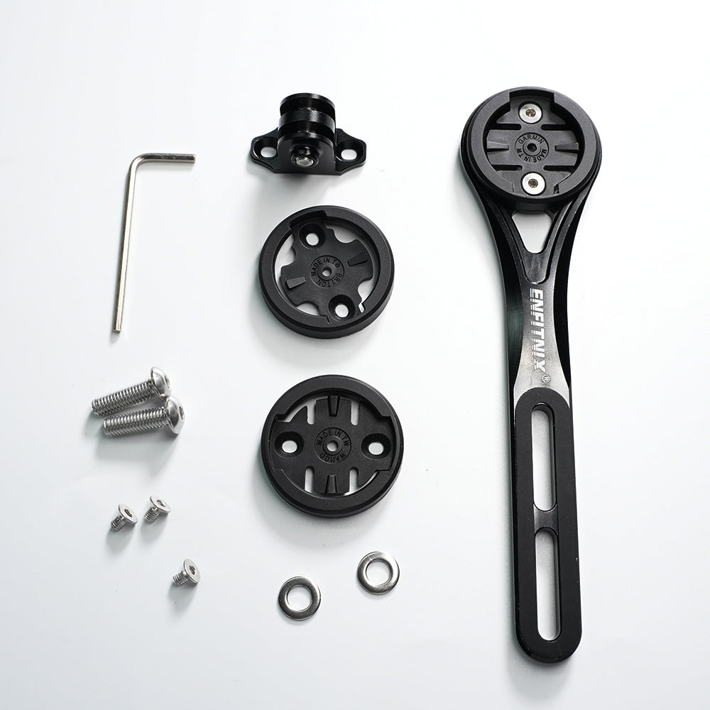 Mechanical components and tool on a white background