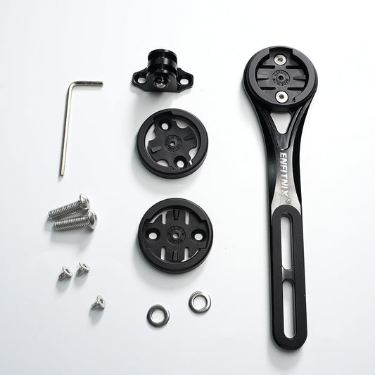 Mechanical components and tool on a white background