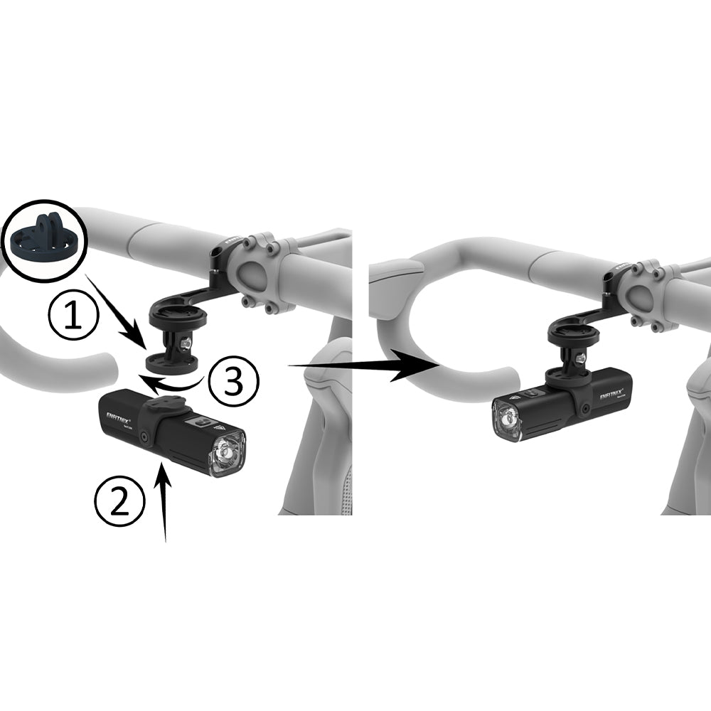 Navi1200 Adapter Mount – Bicycle Front Light Mount Accessory