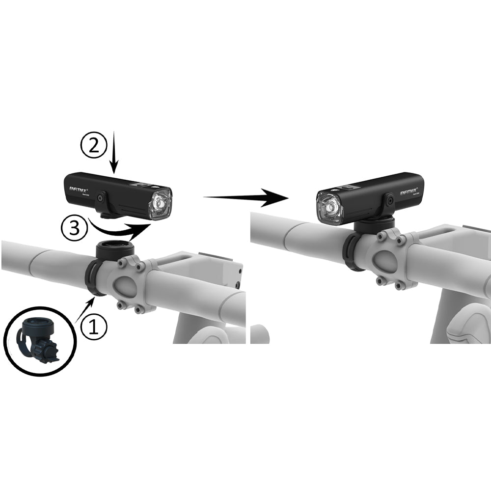 Navi1200 Adapter Mount – Bicycle Front Light Mount Accessory