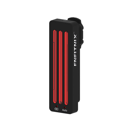 Black electronic device with red lights and 'Emeltinix' branding on a white background