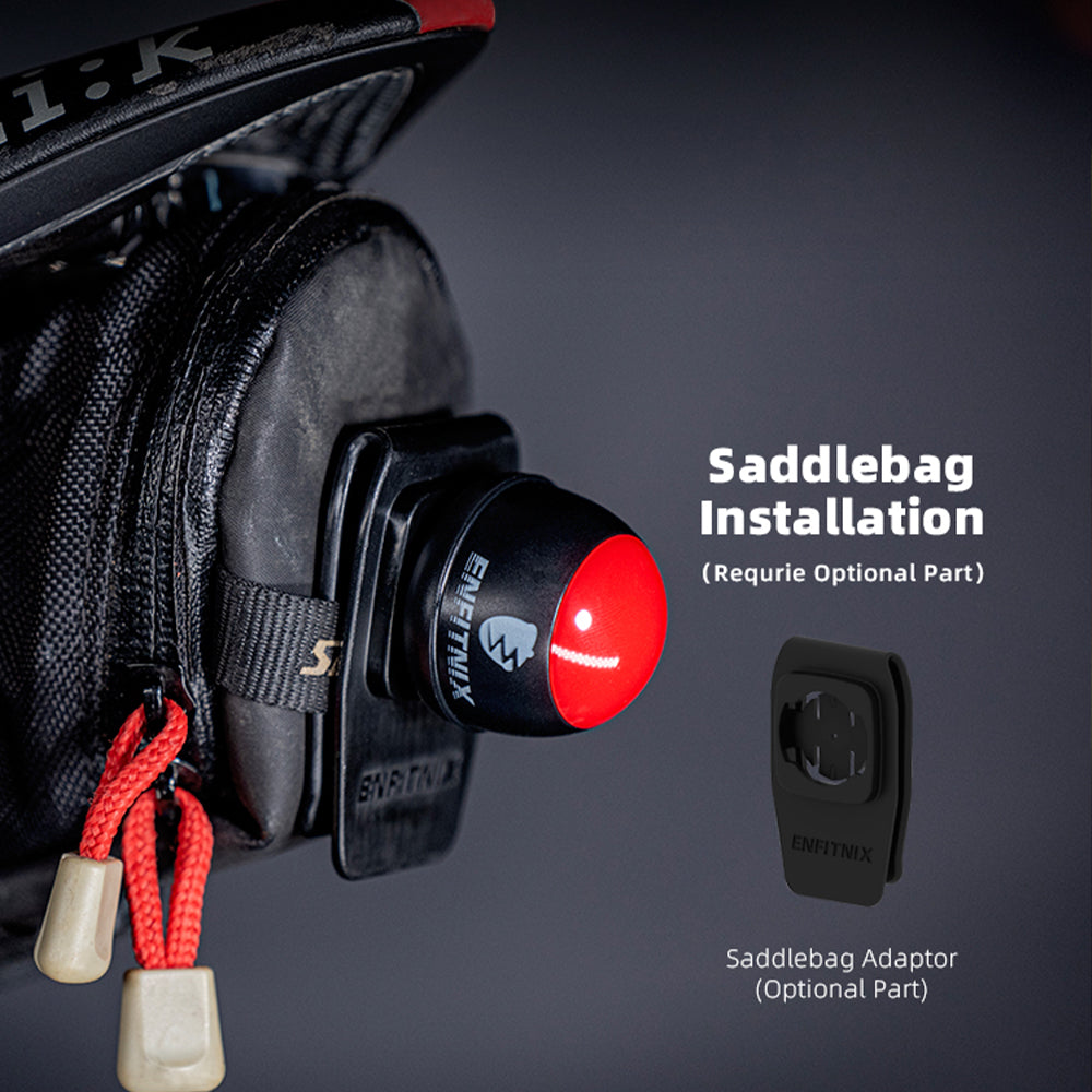 Saddlebag installation kit with adapter on a dark background