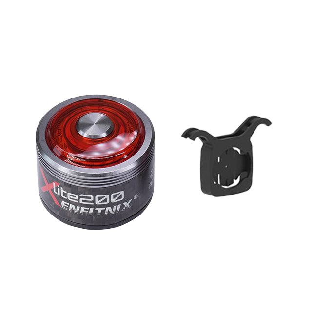 Red and black Enfitnix X-lite200 component on a white background