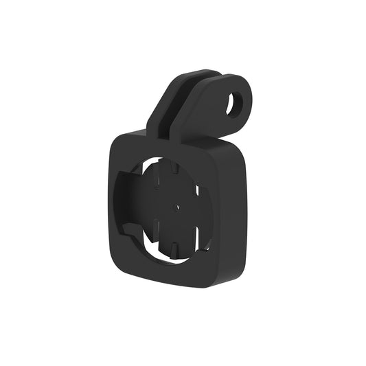 Black bike mount on a white background