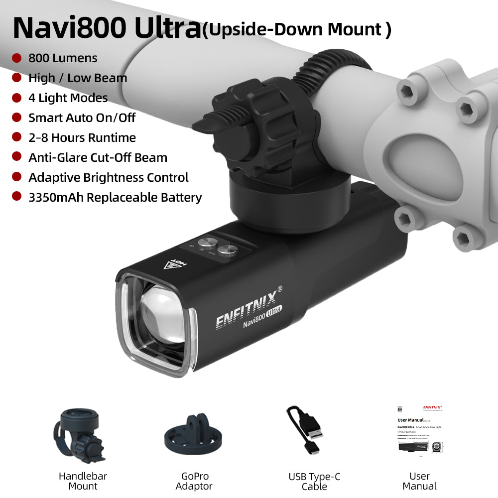 Navi800Ultra High/Low Beam Bike Light