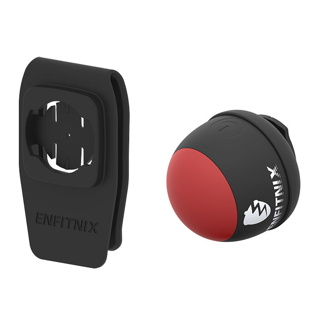 Black and red fitness device with ENFITNIX branding on a white background